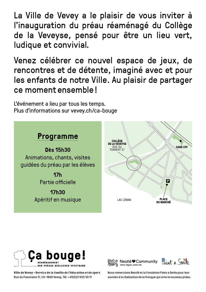 Flyer inauguration verso