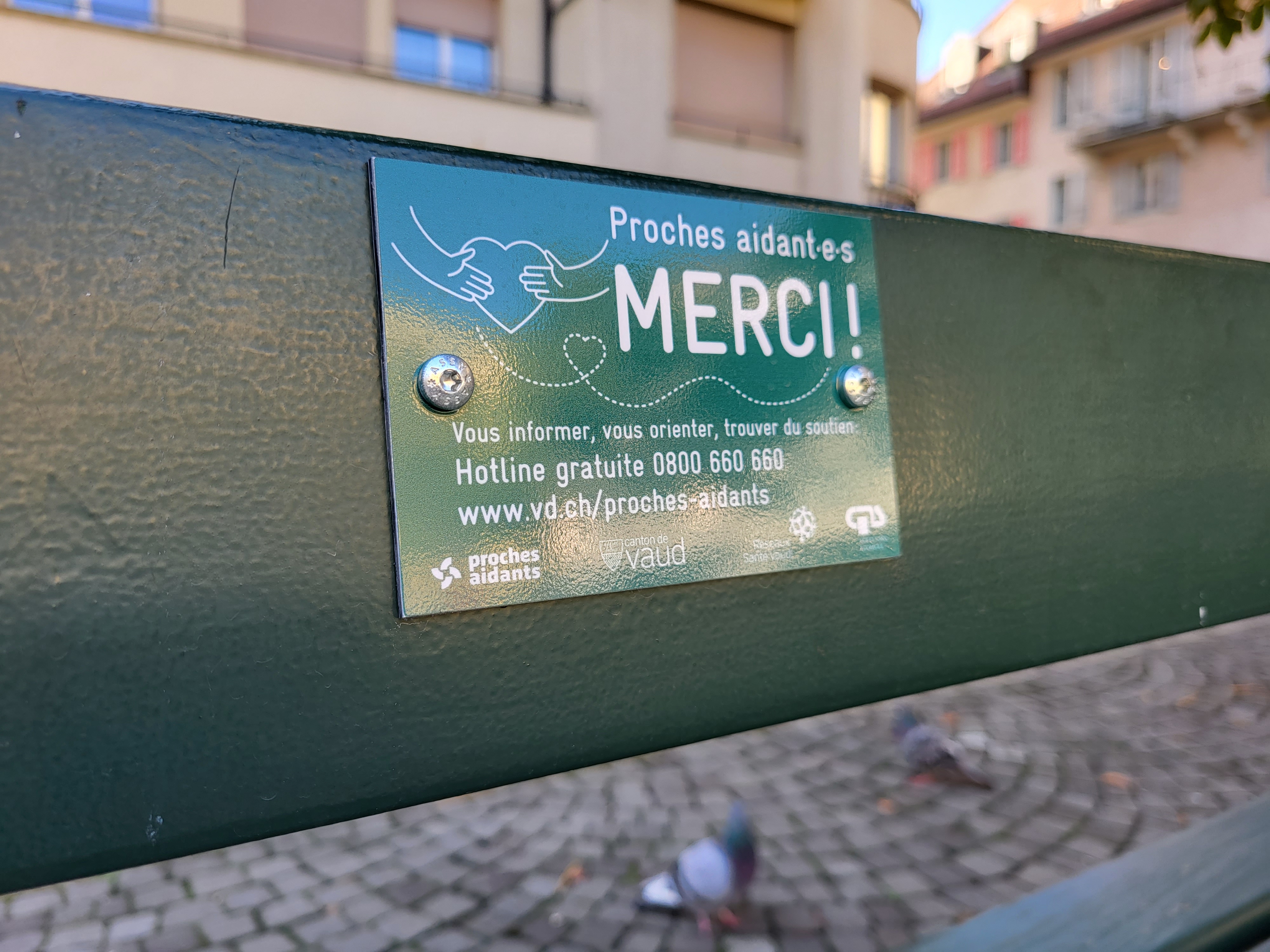 Banc proches aidants