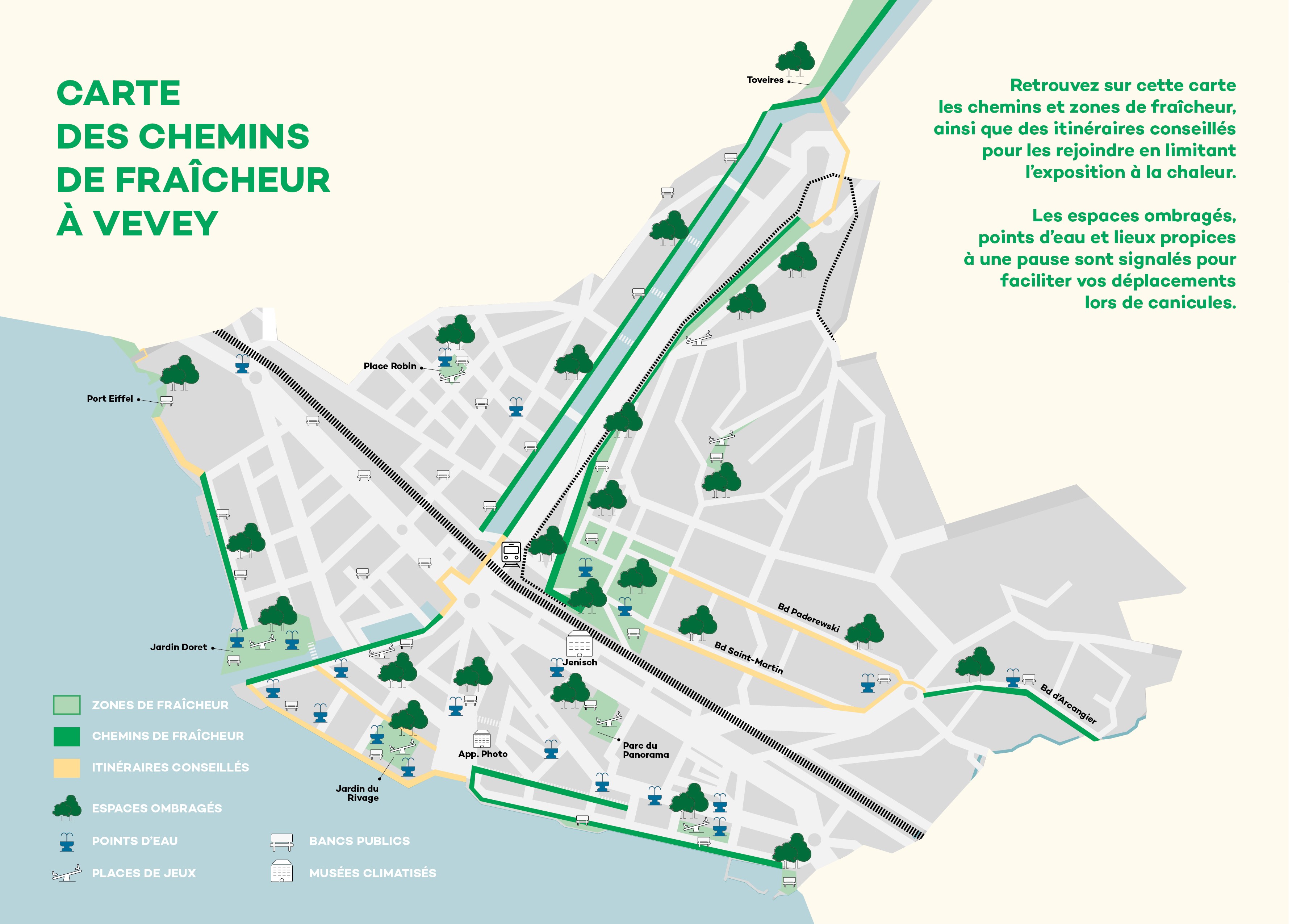 Carte des chemins de fraîcheur