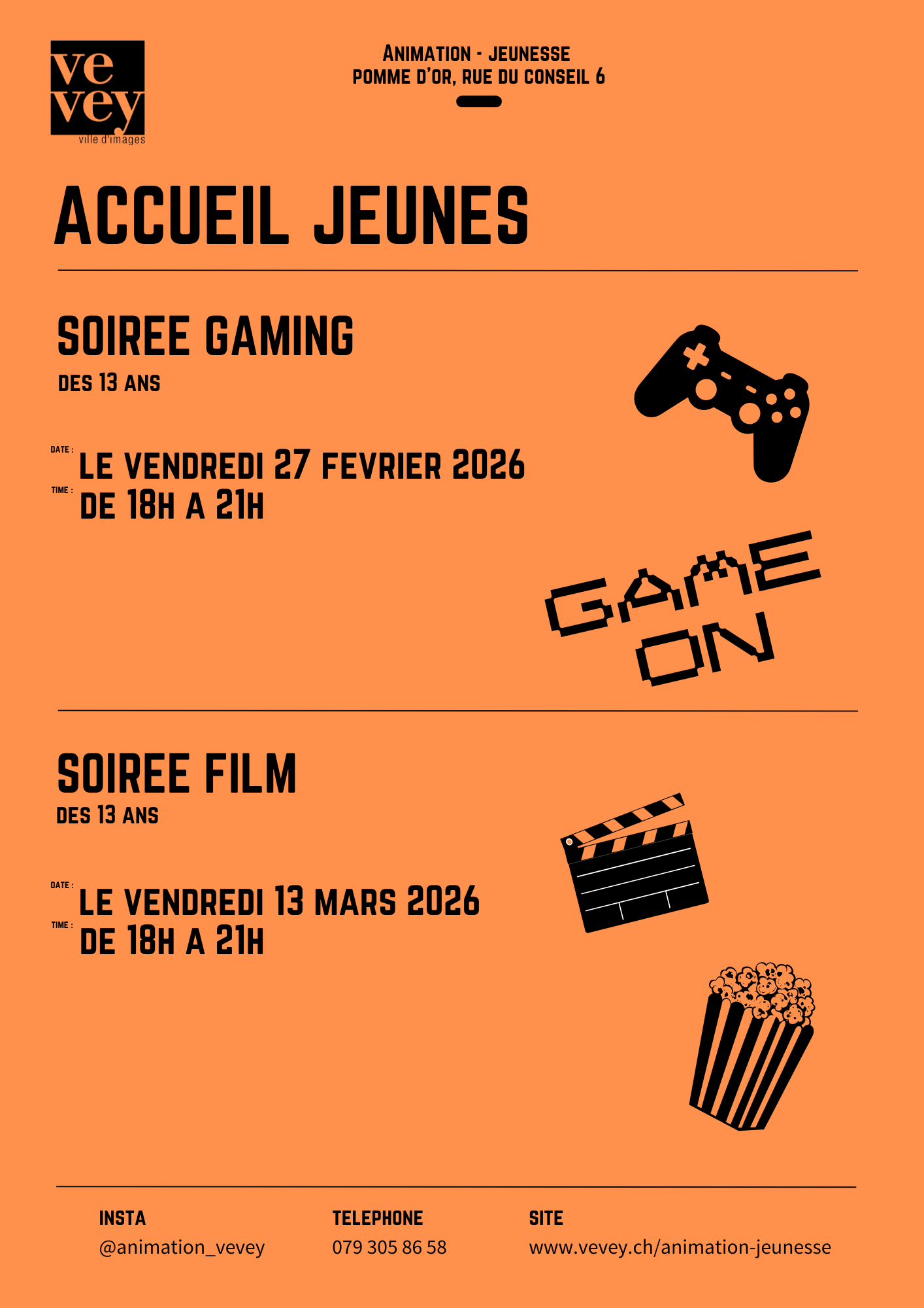 Soirée jeunes vendredis