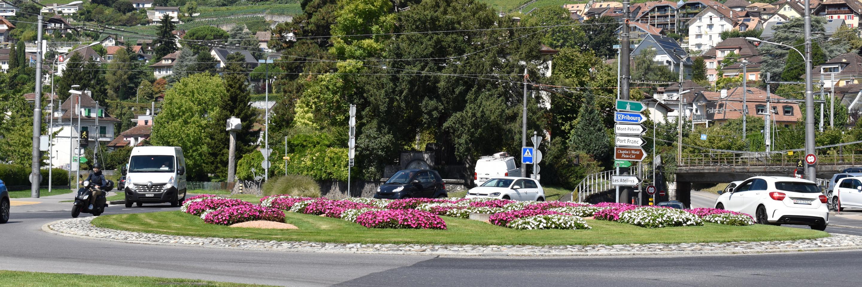 giratoire entrée Ouest Vevey