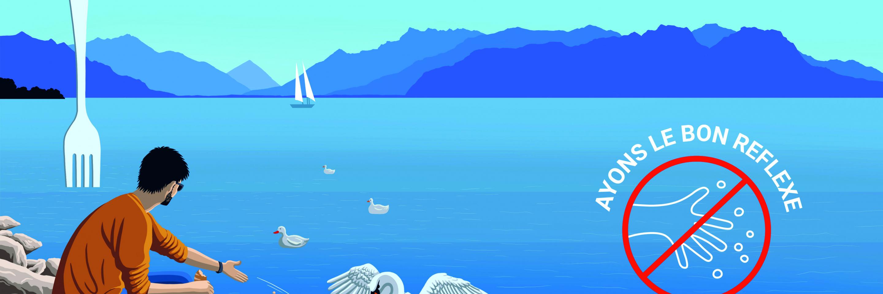 Panneau de sensibilisation canard