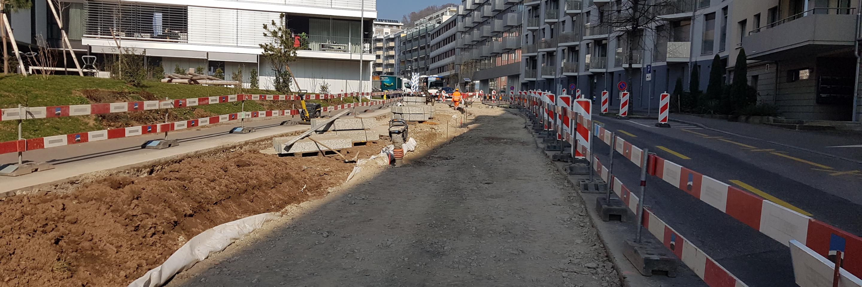 Chantier avenue de Gilamont