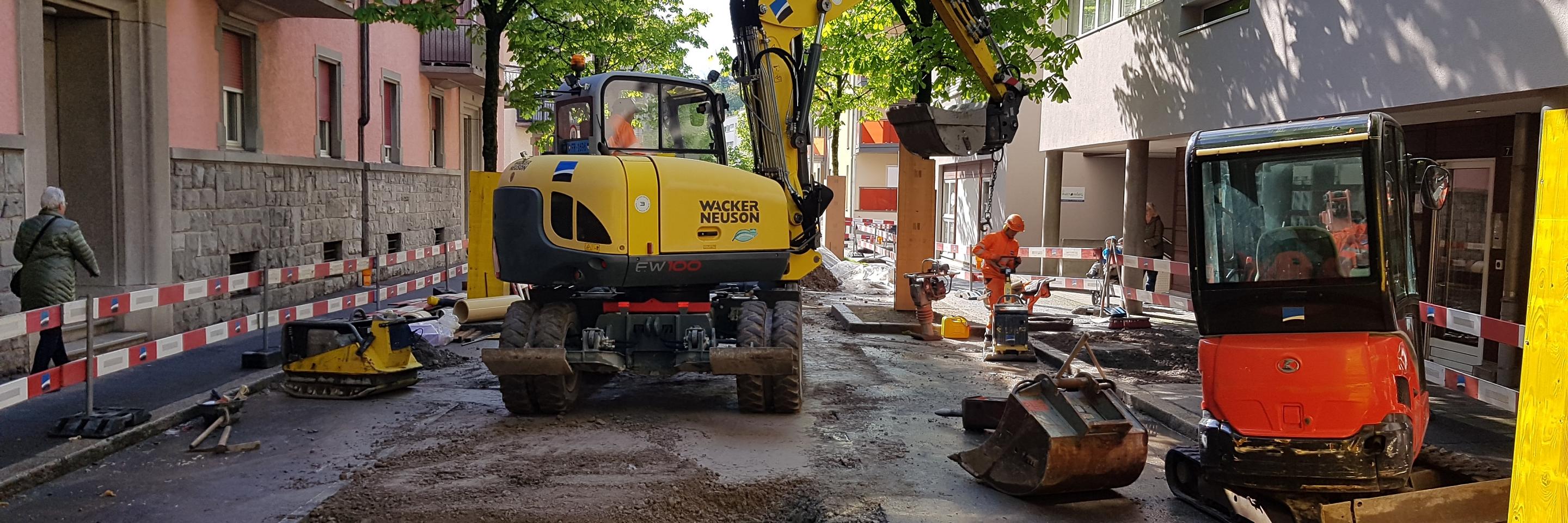 Travaux à la rue des Marronniers