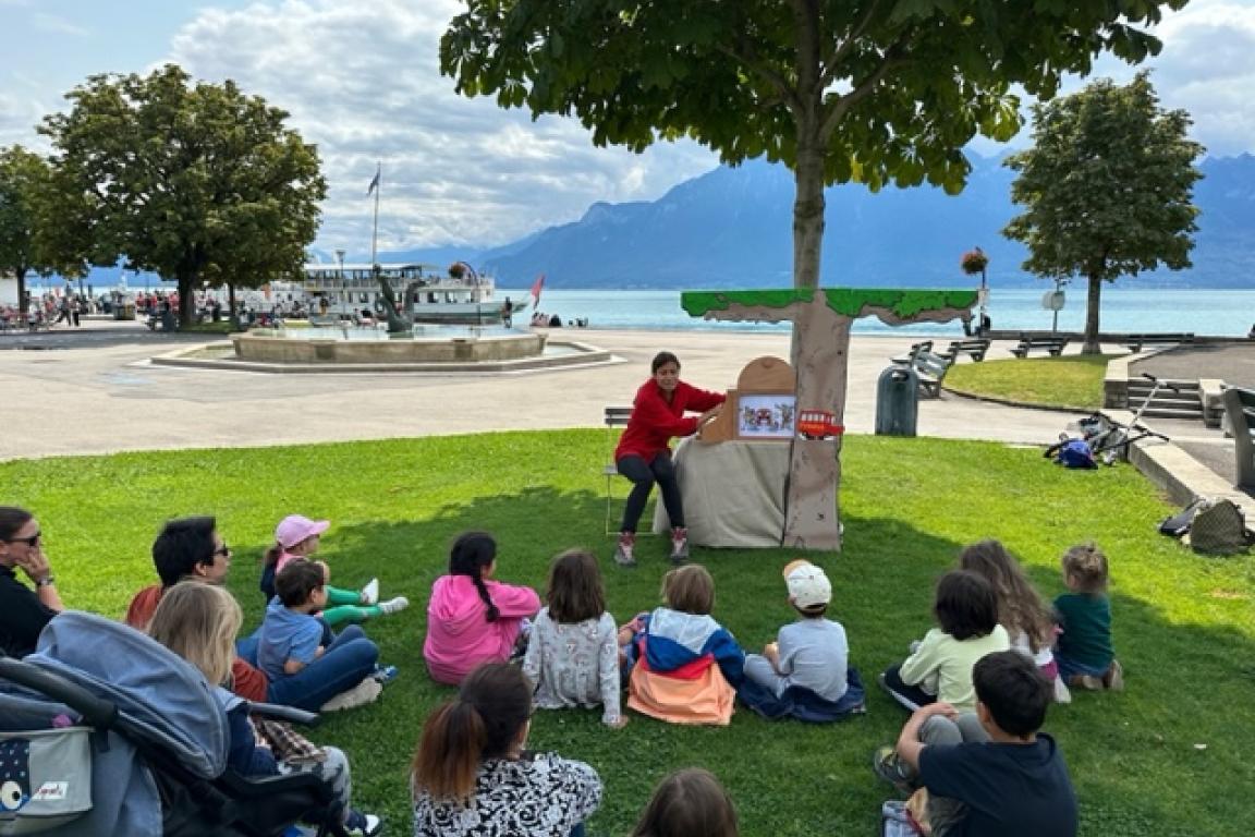 Spectacle Pedibus au Jardin du Rivage, 30.08.23 