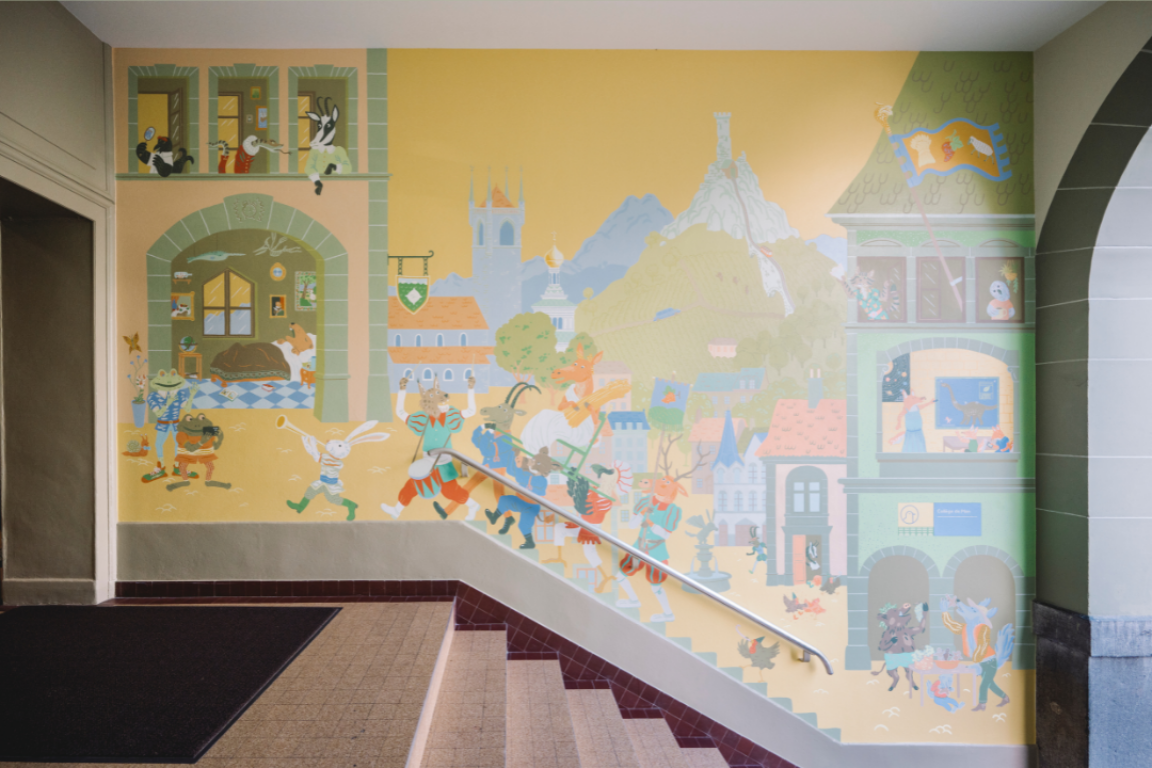 Fresque au Collège de Plan 