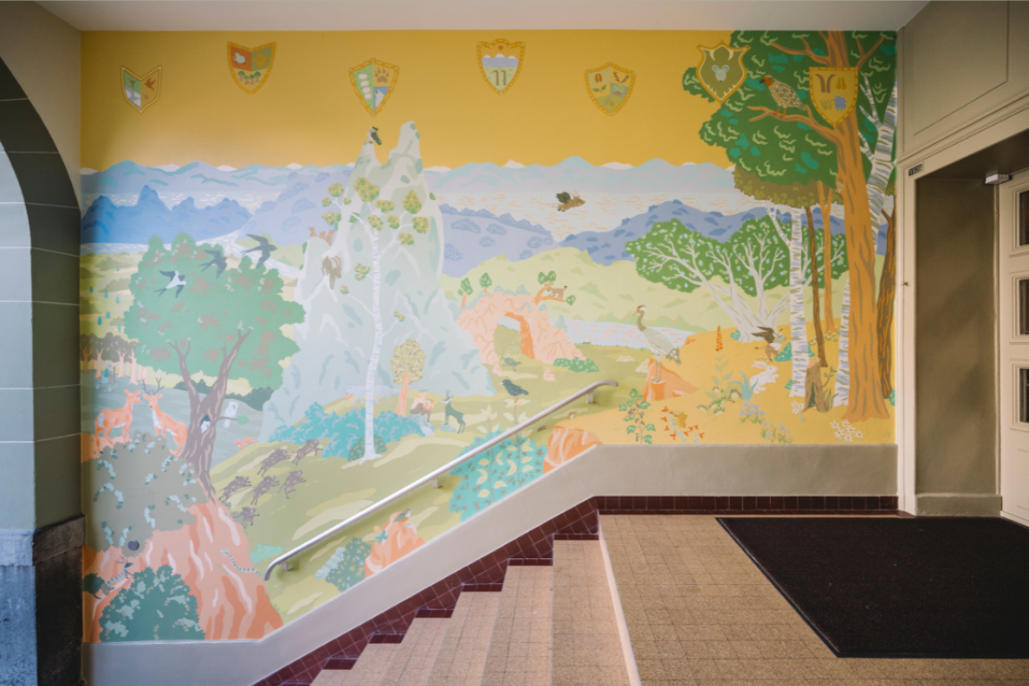 Fresque au Collège de Plan 