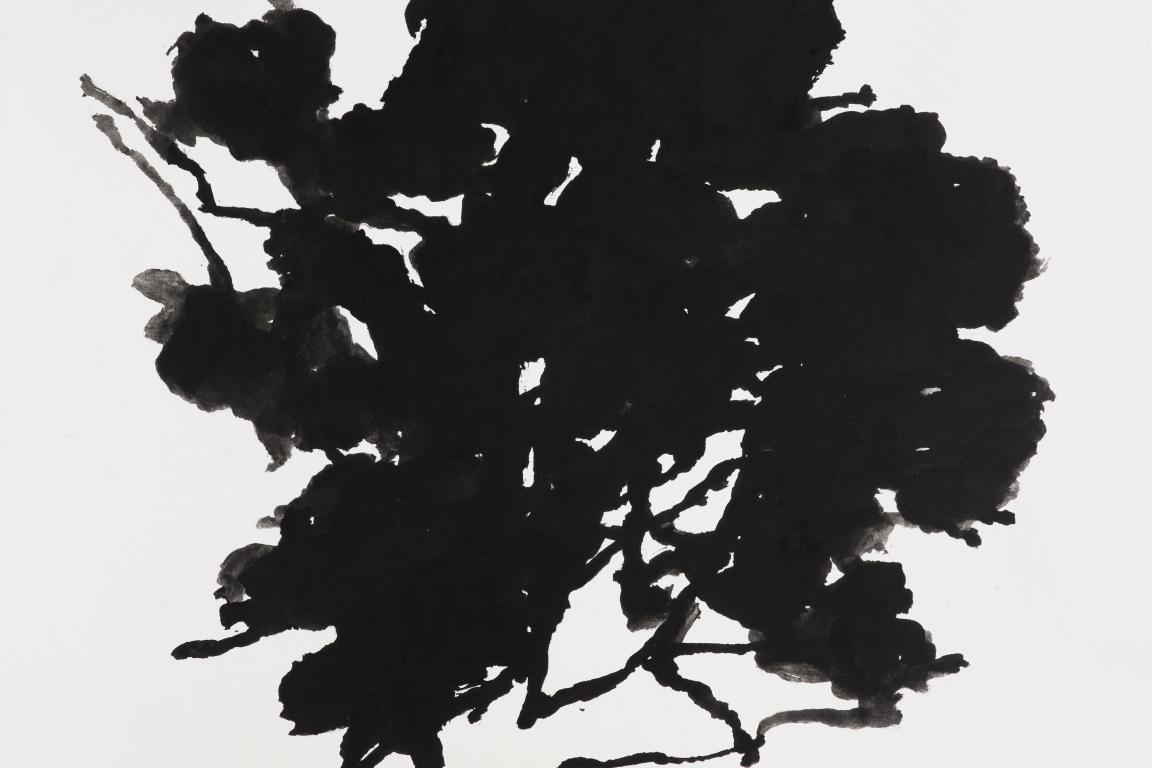 Alexandre Hollan, Le Grand Chêne, 2006, acrylique sur toile,142 x 184 cm. Don de l’artiste en souvenir de Jean Planque, Photo Alberto Ricci, Paris