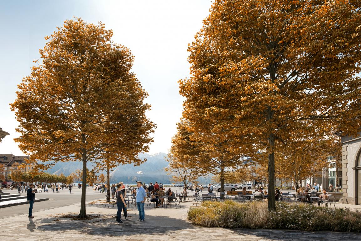 Image de synthèse place du Marché