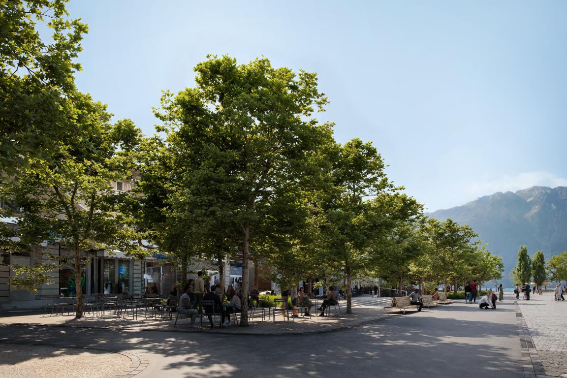 Image de synthèse place du Marché