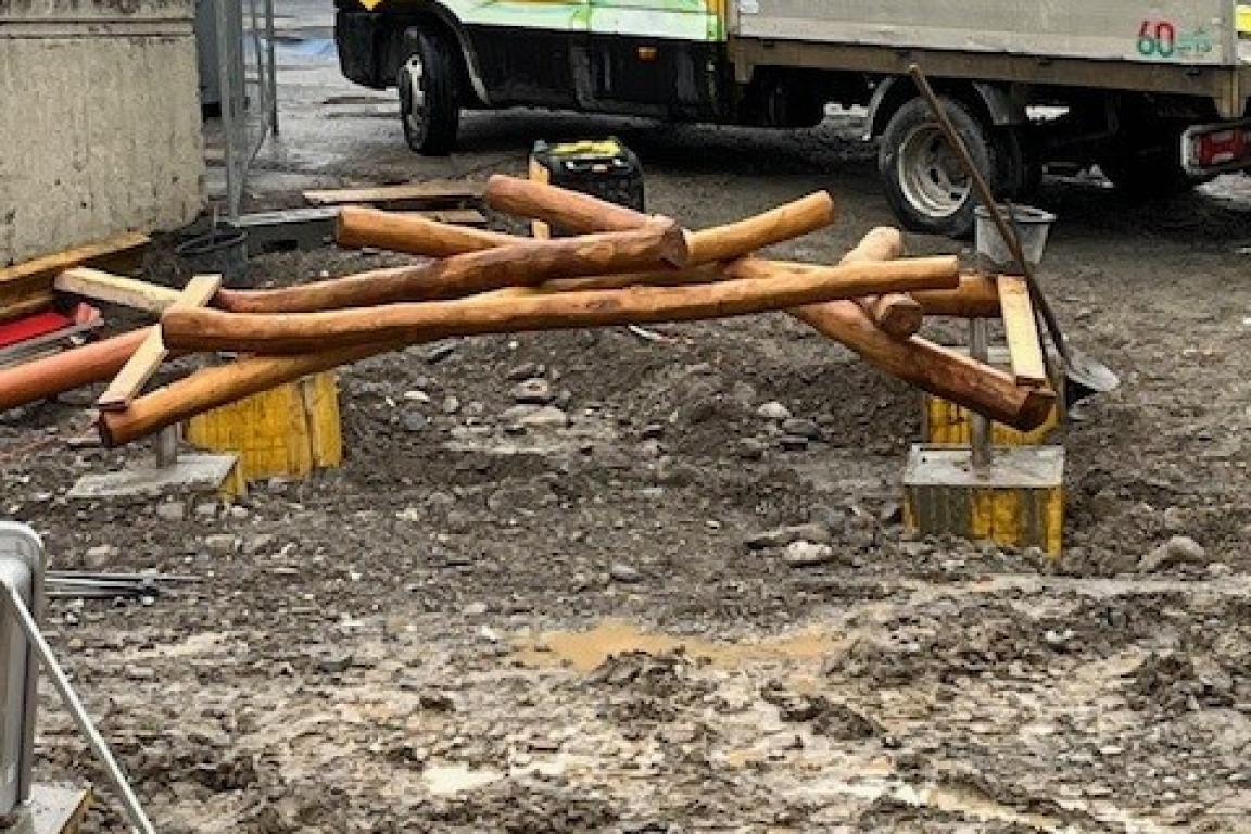 Pose des jeux Crosets 