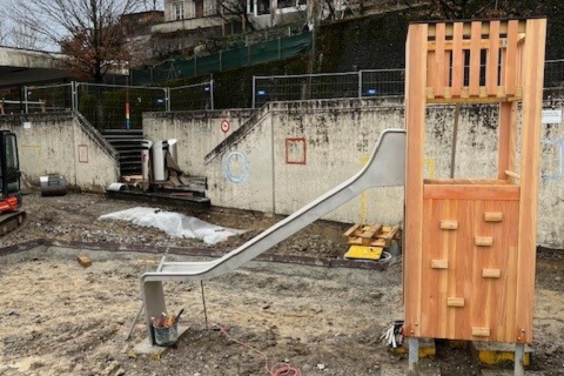 Pose des jeux Crosets 