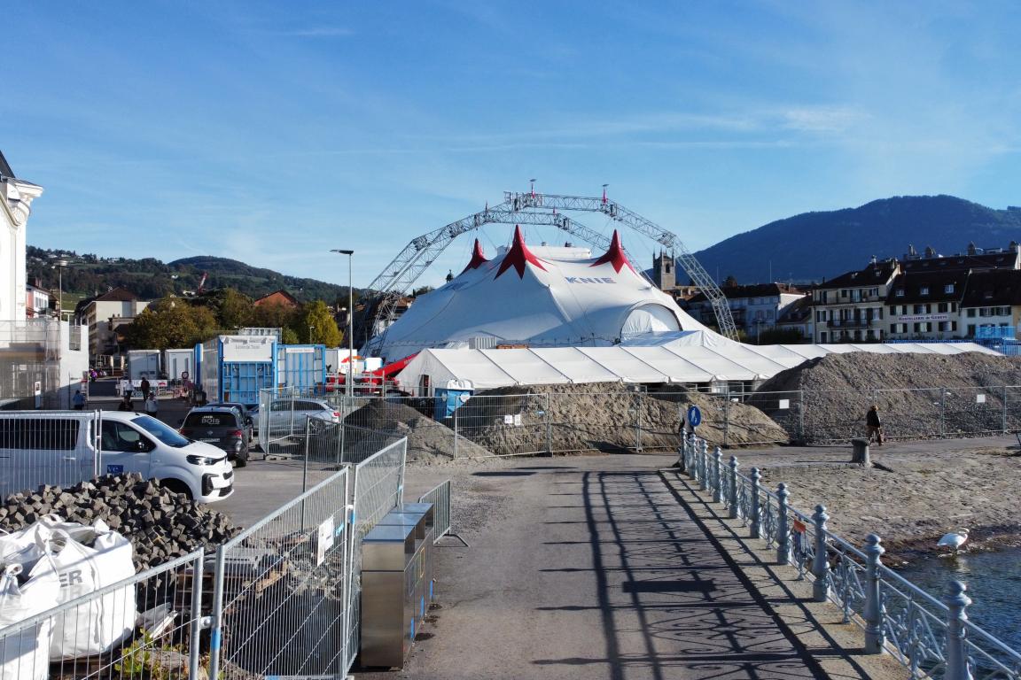 Image de l'avancée du chantier de la place du Marché (octobre 2026)