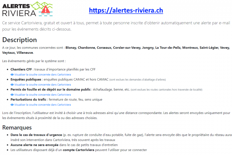 Alertes Cartoriviera