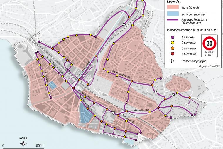 Vevey 30km/h nocturne