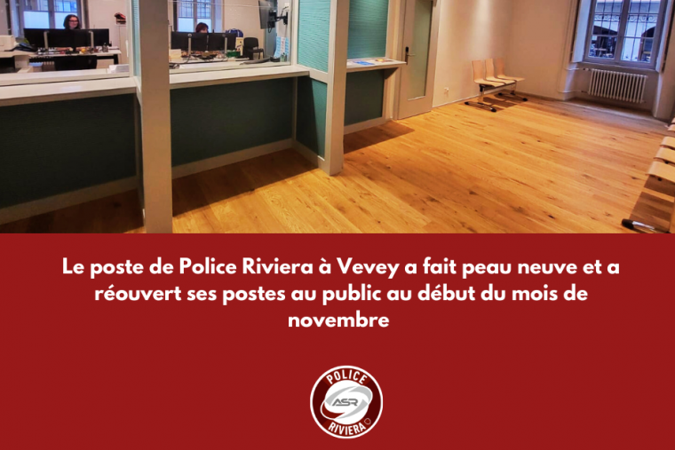 poste de Police Riviera sis à la rue du Simplon 38, à Vevey,