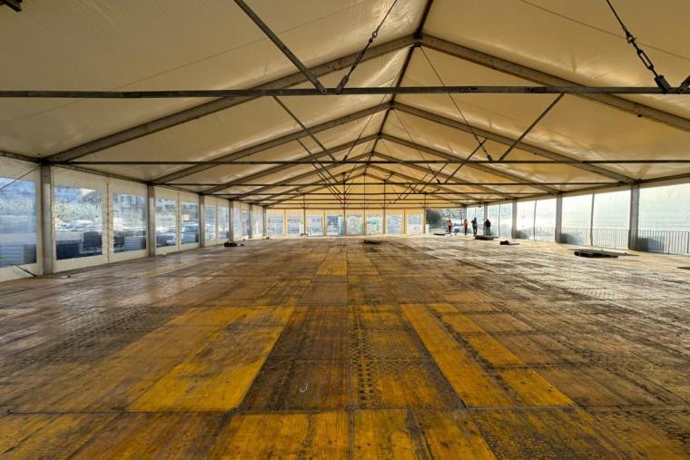 Patinoire Vevey - démontage